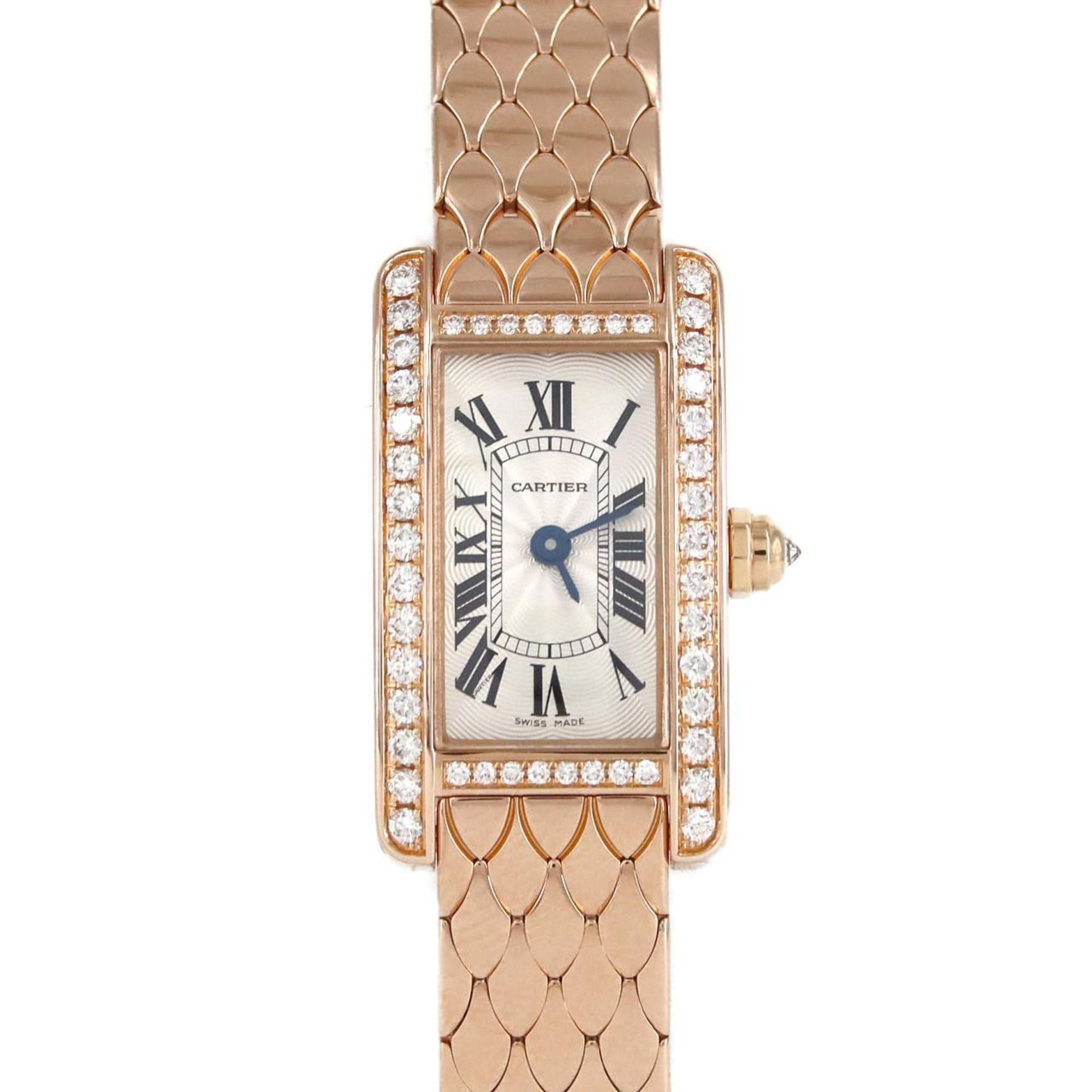 Cartier Mini Tank Americaine PG D WB710012 PG/RG Wristwatch Quartz