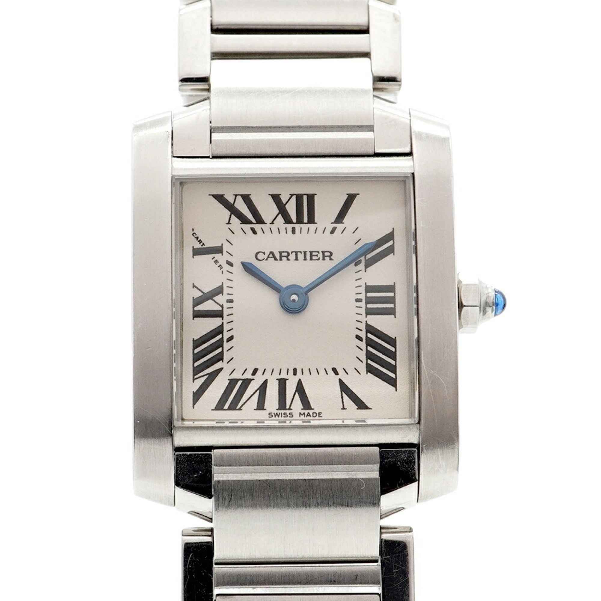 Cartier Tank Française SM W51008Q3 Ivory Dial Women's Watch