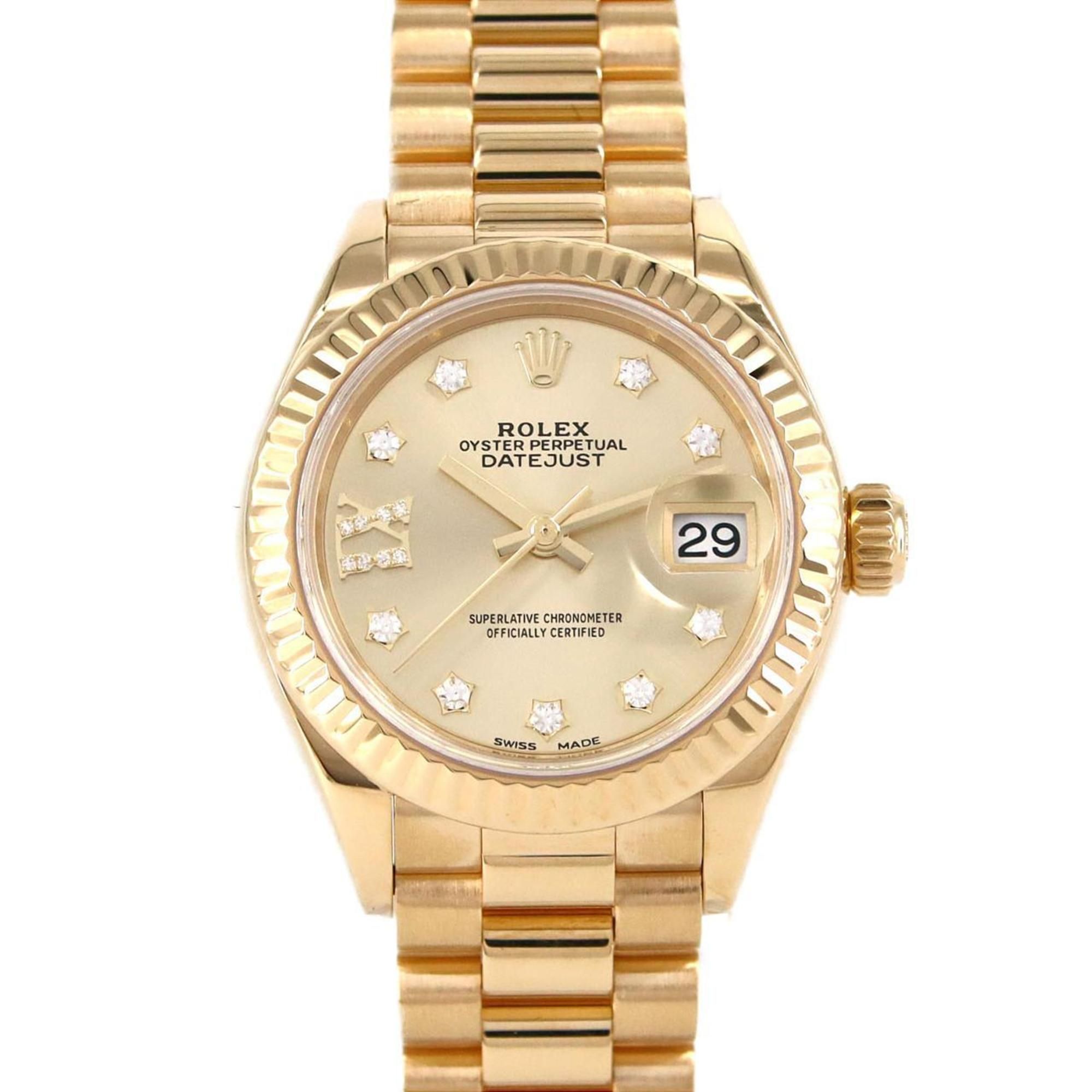 Rolex Datejust 279178G YG Watch Automatic Winding Random Number
