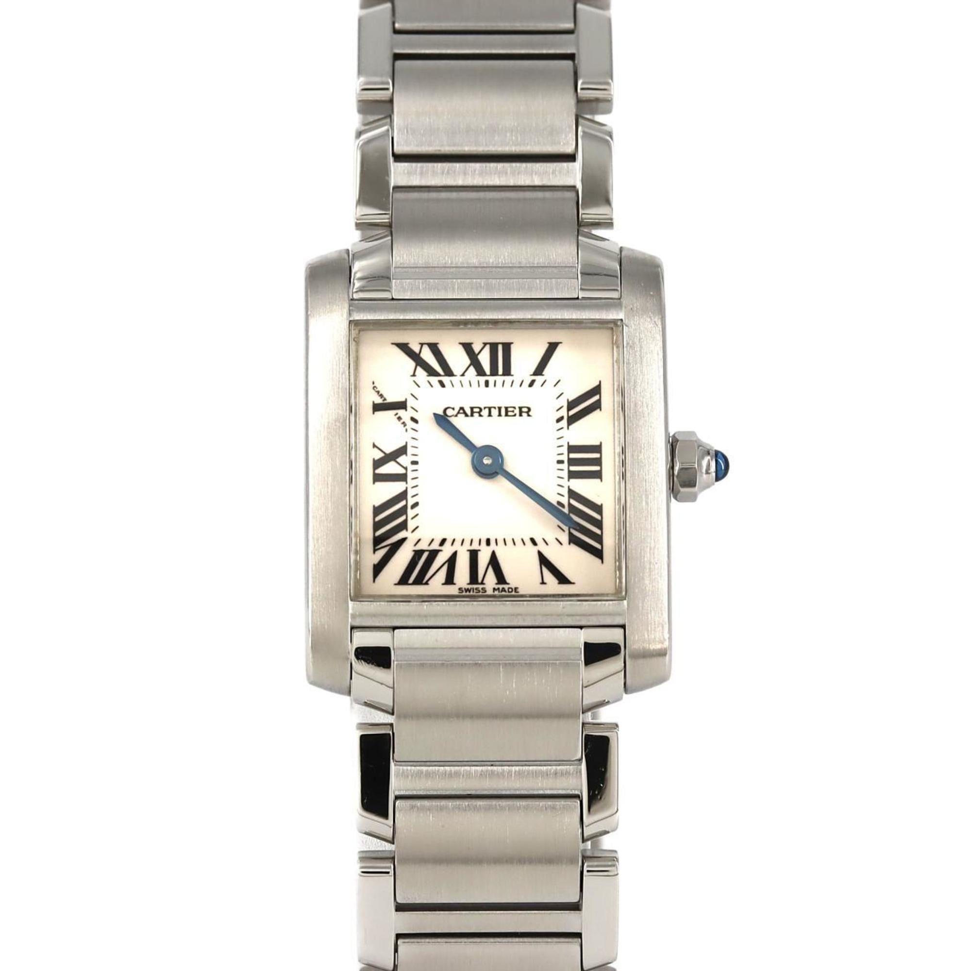 Cartier Tank Francaise SM W51008Q3 SS Wristwatch Quartz