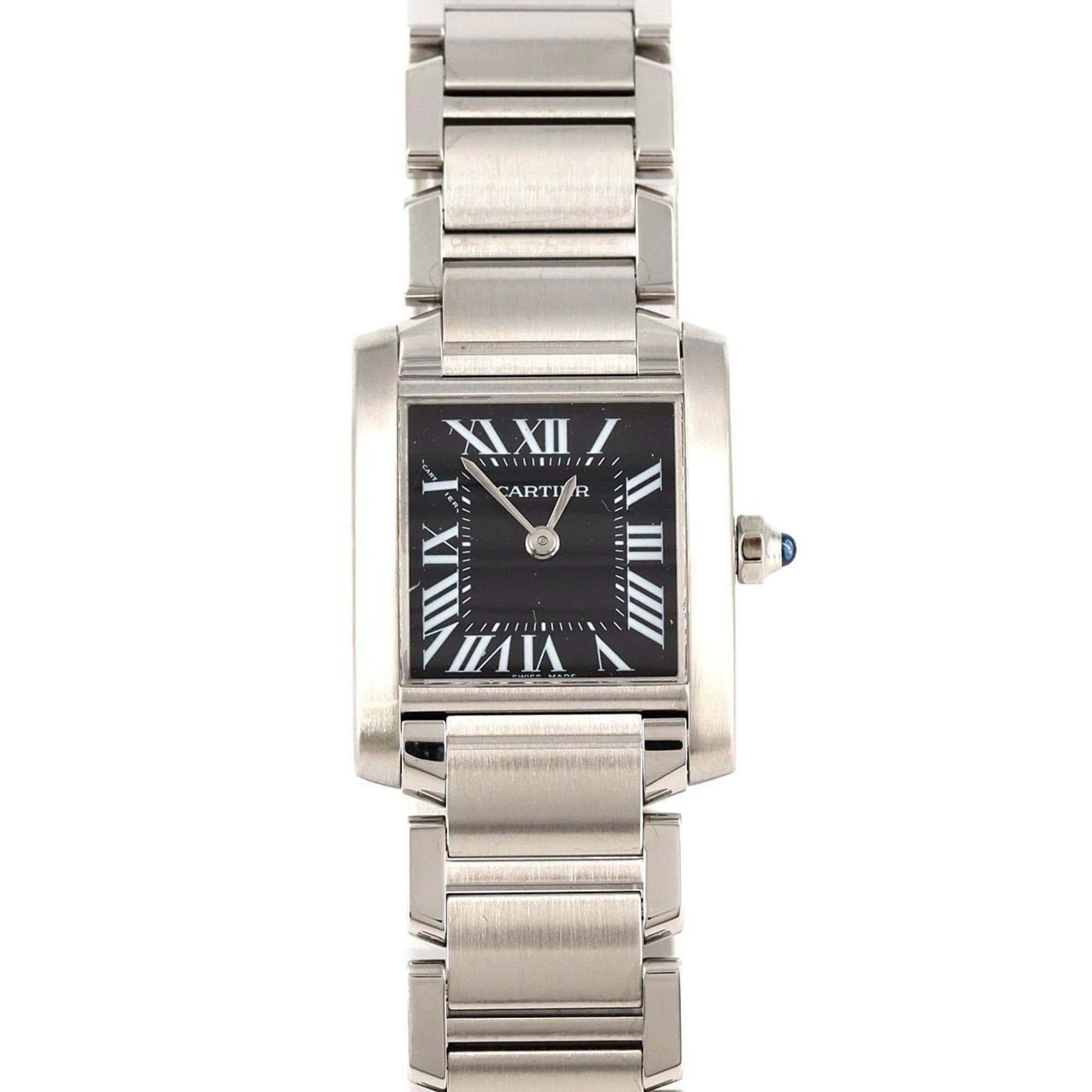 Cartier Tank Francaise SM W51026Q3 SS Wristwatch Quartz