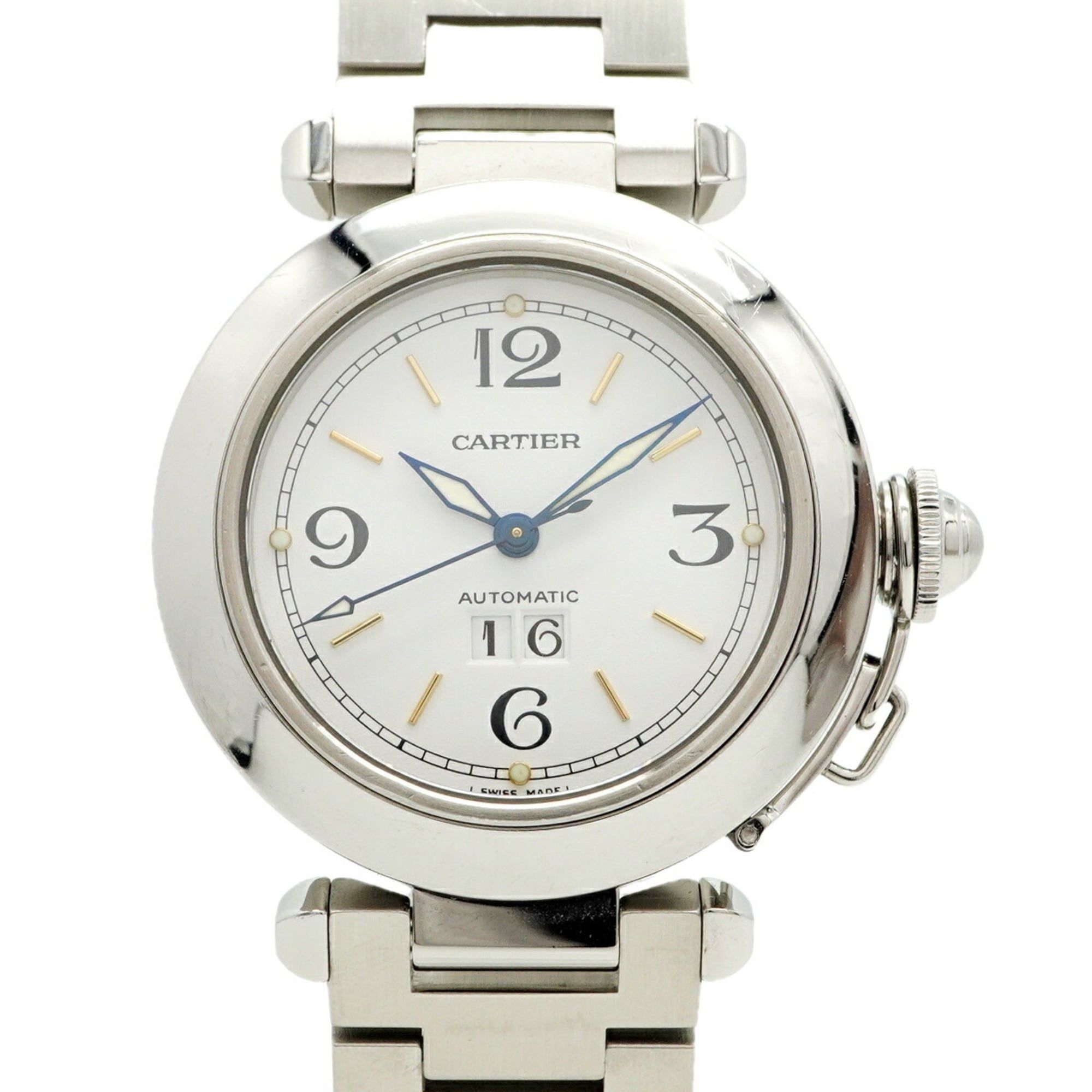 Cartier Pasha C W31044M7 White Dial Watch for Men and Women
