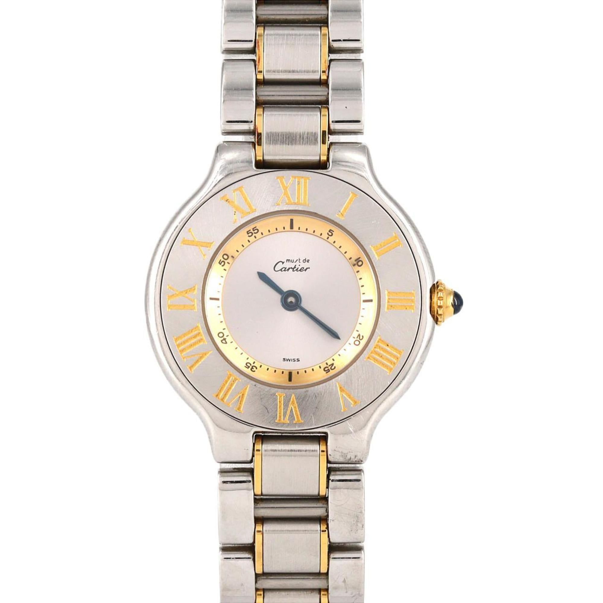Cartier Must 21SM Two-tone W10073R6 SSxYG Quartz Watch