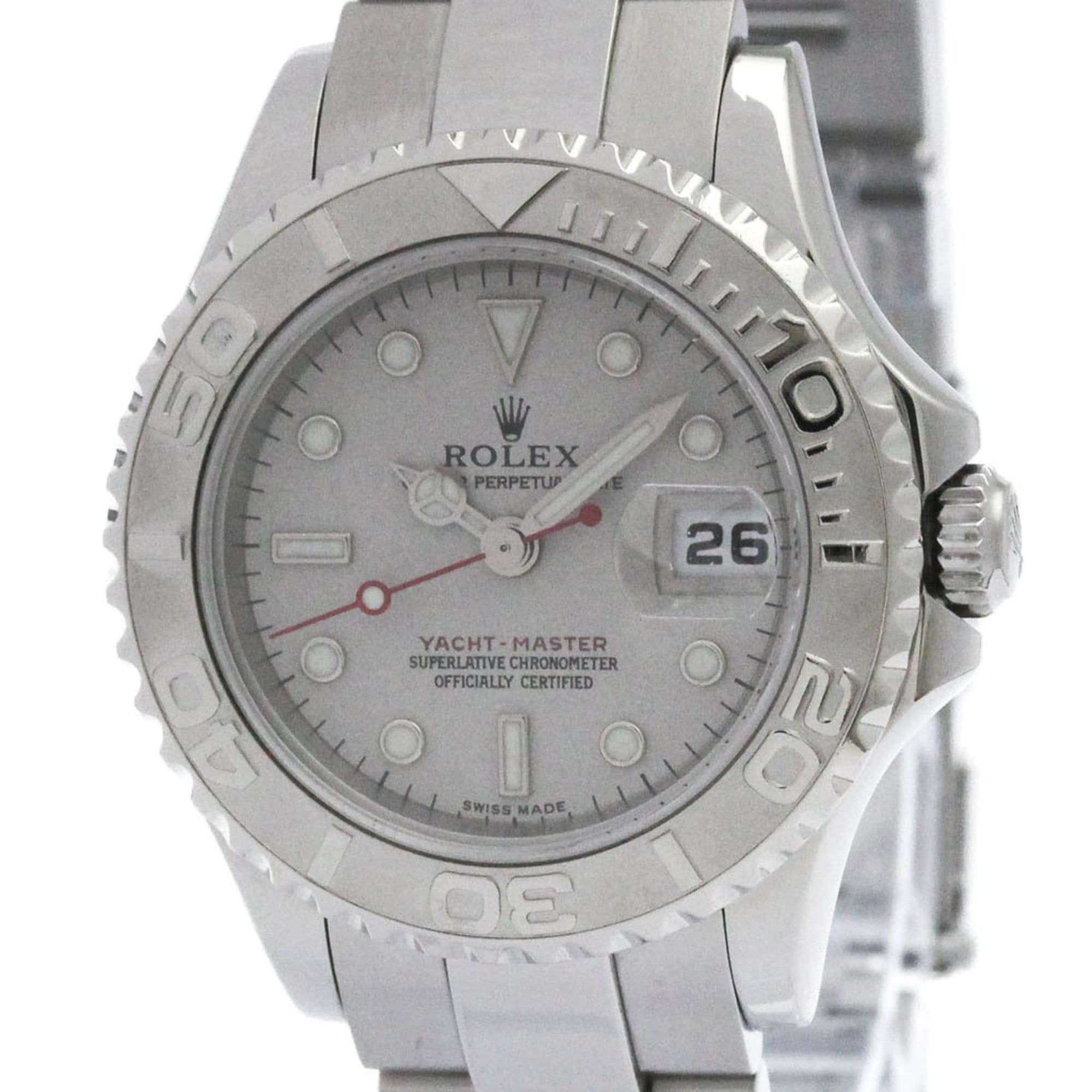 ROLEX Yacht-Master Platinum Steel Automatic Ladies Watch 169622 Polished
