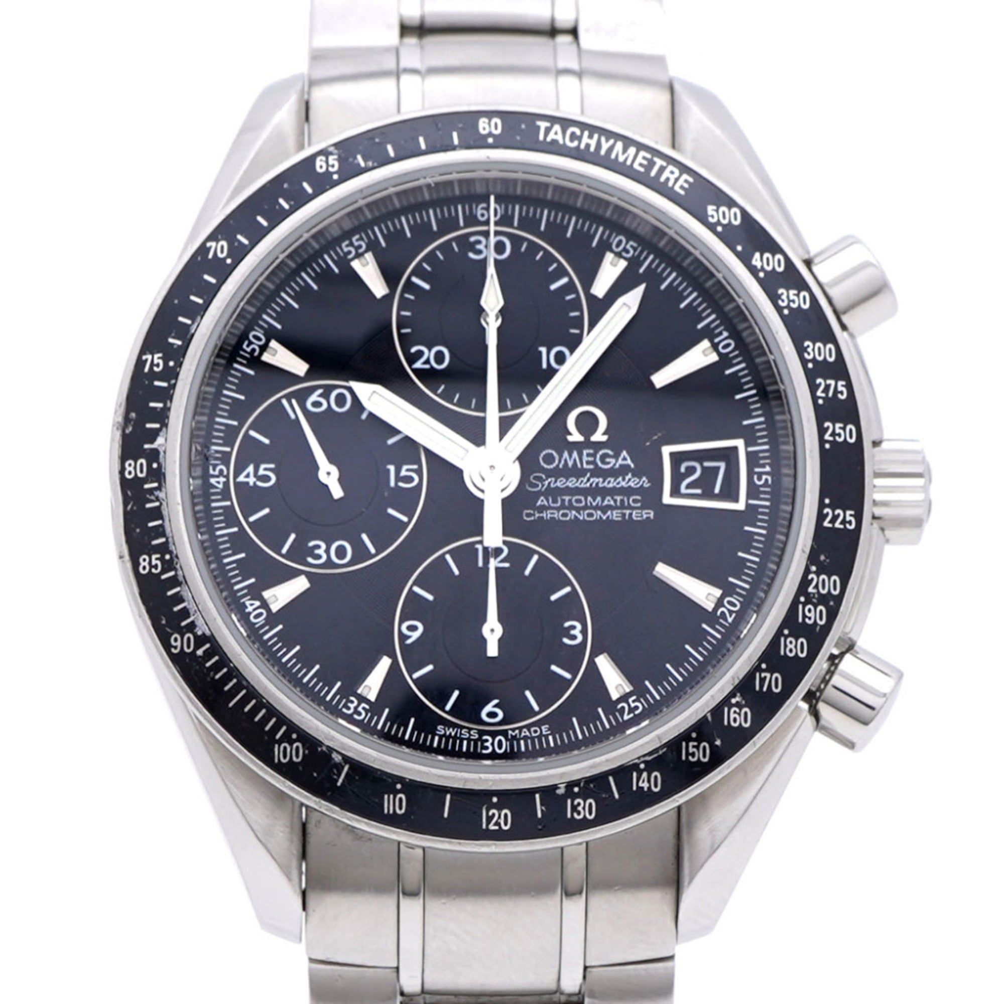 Omega Speedmaster Date 3210.50 Automatic Watch Stainless Steel Black Dial 0190OMEGA Men's