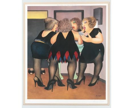 Beryl Cook, OBE (British, 1926-2008), Ladies in the loos, signed lower right 'Beryl Cook' and with FATG blind stamp lithograp