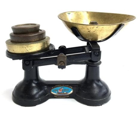 An F J Thornton &amp; Co Ltd, Wolverhampton 'The Viking' set of kitchen scales 