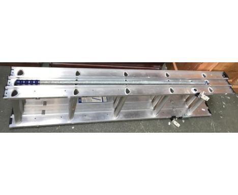 An aluminium three piece loft ladder 