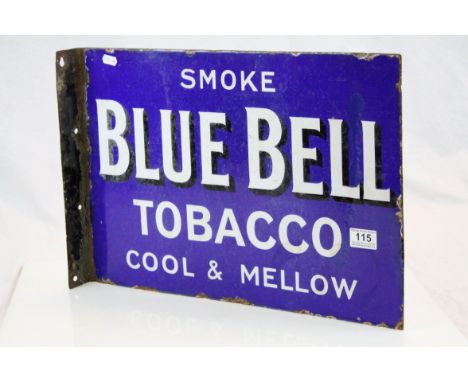 Double sided Blue Bell Tobacco Enamel sign