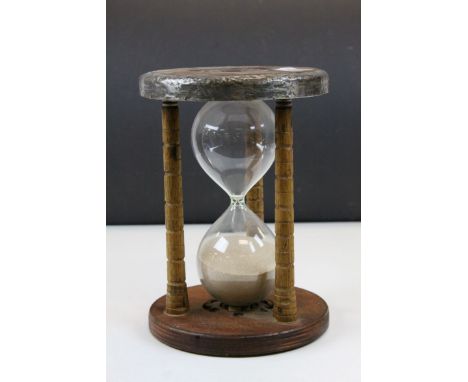Large Egg Timer made from a 19th century Wooden Mill Bobbin, 24cms high