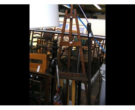 A vintage easel