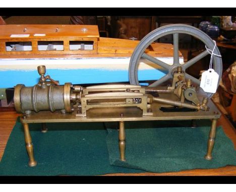 A model steam engine - length 35cms