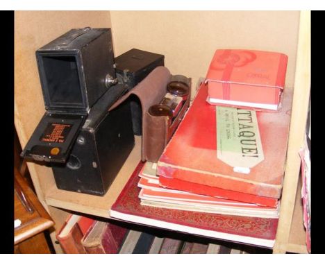 A Kodak No.2 Brownie Camera, other cameras and various vintage games 