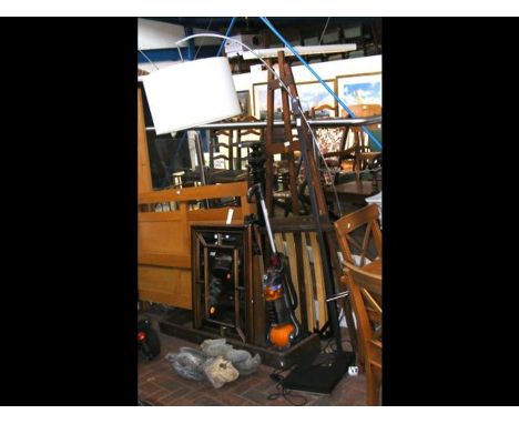 An angle poise standard lamp