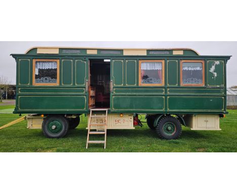 c.1908 Orton & Sons, Spooner Showman's Living Van. Made for Enoch Farrah, Wakefield. Typical three bay layout with adult bedr