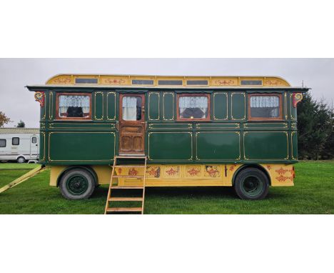 c.1935 Hurst's of Retford Showman's living van. Made for Charles Tuby of Doncaster. Typical three bay layout with adult bedro