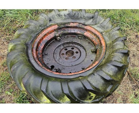 A Fordson tractor rear wheel