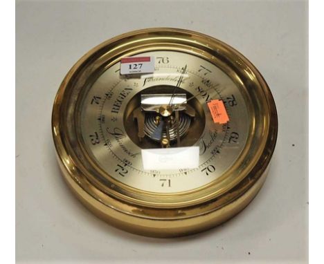 A modern Barigo brass cased barometer, dia.20cm