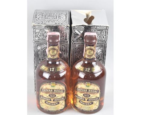 Five 75cl Bottles of Chivas Regal 12 Year Old Blended Scotch Whisky 