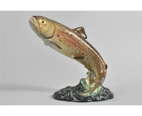 A Beswick Ceramic Model of a Leaping Trout, No. 1032 