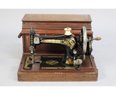A Vintage Manual Singer Sewing Machine 