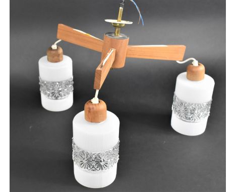 A Vintage Three Branch Ceiling Light 