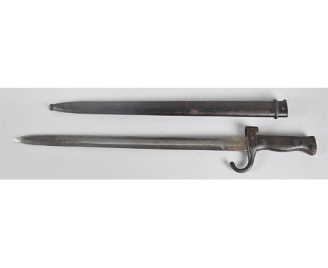 A French 1892 Pattern Berthier Bayonet in Scabbard No. AE71605