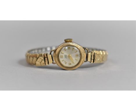 A 9ct Tudor Royal Gold Cased Ladies Wrist Watch with Expandable Bracelet 