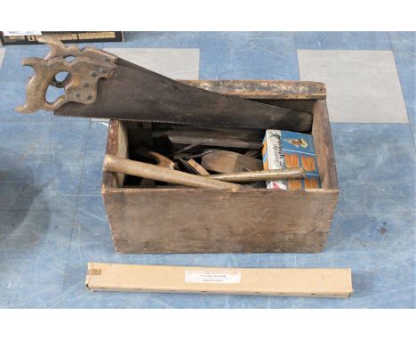 A Collection of Various Vintage Tools to include Saws, Hammers Etc 
