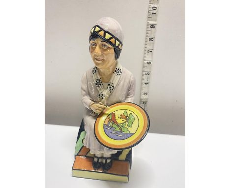 A limited edition Kevin Francis ceramic model of Clarice Cliff by Douglas Tootle 247/350  h23cm