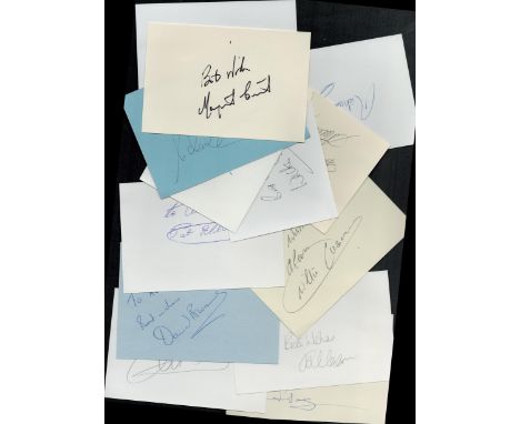 Sport variety Tennis, Horse Racing, Show Jumping, Snooker 10 plus. 6 x 4 inch cards. Signatures such as Margaret Court, Micha