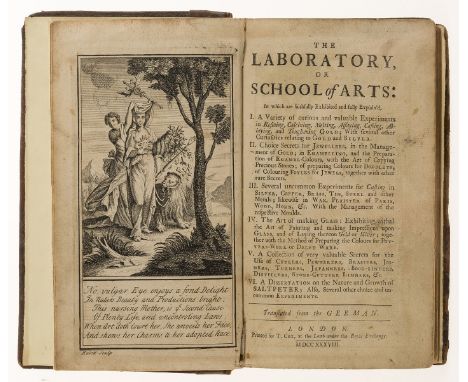 NO RESERVE Smith (Godfrey, translator) The Laboratory, or School of Arts . . . experiments in Refining, Calcining, Melting, A