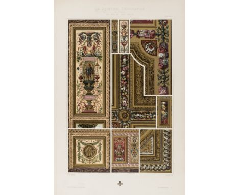 Gélis-Didot (P.) &amp; H. Laiffillée. La Peinture Décorative en France, 2 vol., half-titles, 120 chromolithographs, one or tw