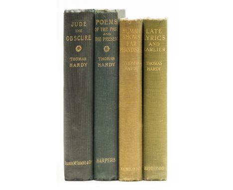 Hardy (Thomas) ) Jude the Obscure, half-title, etched frontispiece, map (a little browned), 1896; Poems of the Past and the P