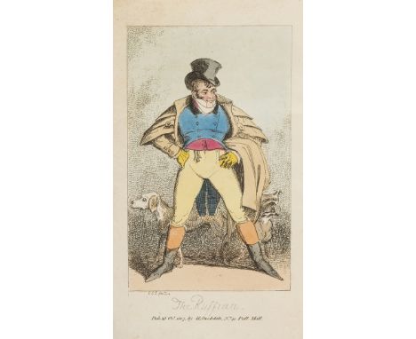 Cruikshank (George) Fashion. Dedicated to all the Town, second edition, 5 hand-coloured etchings by the author only (of 6), s