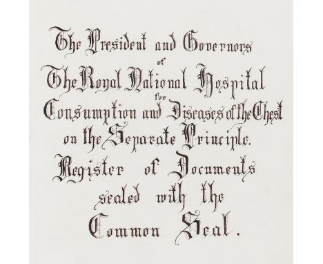 NO RESERVE Medicine.- Isle of Wight.- The President and Governors of The Royal National Hospital for Consumption and Diseases