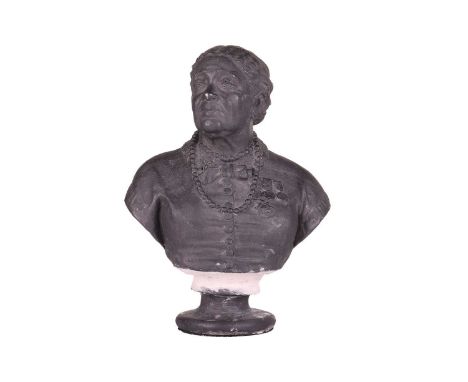 After Victor Gleichen, a rare plaster bust of Mary Jane Seacole (1805 - 1881), the Jamaican-born nurse and heroine of the Cri