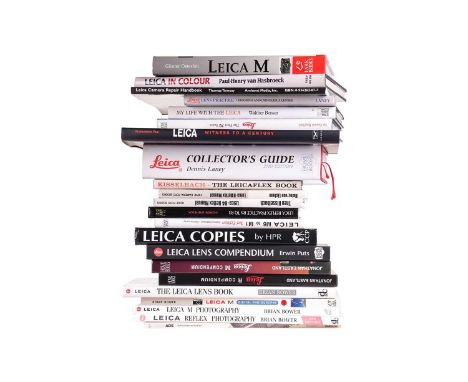 A large collection of Leica camera literature, to include 'Leica Collector's Guide', by Dennis Laney (2nd edition), the 'R Co