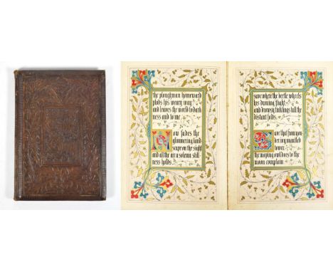 Gray, Thomas Gray's Elegy. Longman &amp; Co., 1846. 8vo, bound-in Leake's patent Relievo binding after designs by Owen Jones;