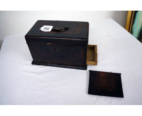 Georgian tea caddy with secret drawer
