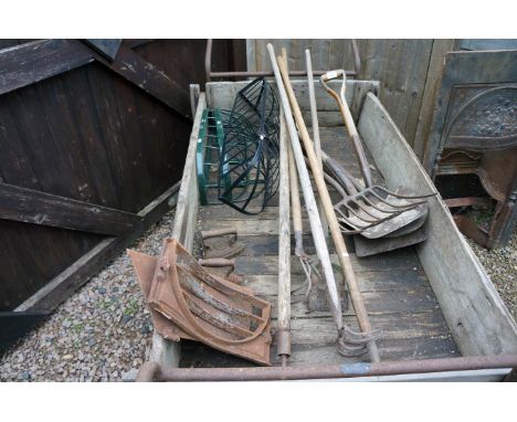 Collection of garden tools etc