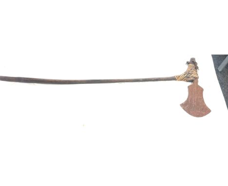 Medieval reenactment axe overall length 43 inches 
