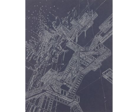 SARAH SZE (AMERICAN 1969-) FUNNY FEELING - 2004 Lithograph, from the edition of 150(image size 27cm x 21cm (10.5in x 8.25in))