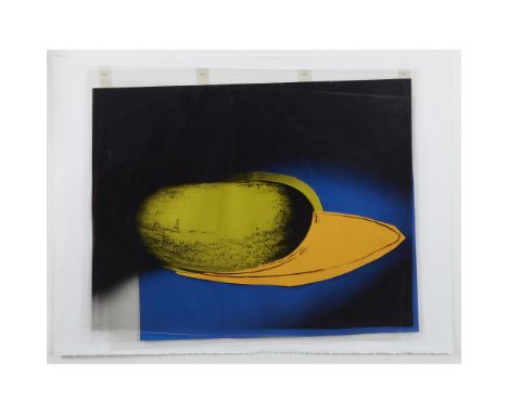 ANDY WARHOL (AMERICAN 1928-1987) SPACE FRUIT: STILL LIFES (WATERMELON) - 1979 Silkscreen ink and coloraid paper collage on ac