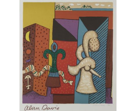 § ALAN DAVIE C.B.E., R.A., H.R.S.A. (BRITISH 1920-2014) MAGIC PICTURES (EDINBURGH FESTIVAL) - 1979 Lithograph. 63/65, signed 