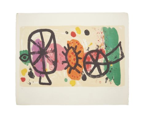 § ALAN DAVIE C.B.E., R.A., H.R.S.A. (BRITISH 1920-2014) ITALIAN IMAGE (INDIGENOUS MAGICAL Lithograph, 17/75, signed, dated an