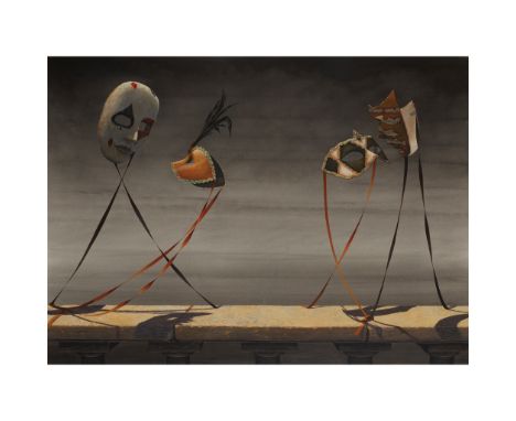 § GORDON K. MITCHELL R.S.W., R.S.A., R.G.I. (SCOTTISH 1952-) NIGHT MANOEUVRES, 2001 Signed lower left, watercolour and bodyco