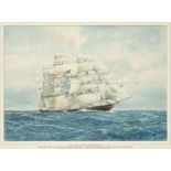 δ ERIC TUFNELL (BRITISH, 1888-1979) : The China tea clipper ‘Sir Lancelot’