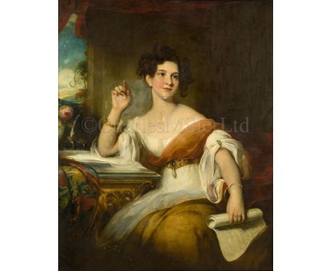 JAMES GODSELL MIDDLETON (BRITISH, 1826-1872) Portrait of Mary Anne Jervis (1812-1893) Oil on canvas 49 x 39in. (124.5 x 99cm.