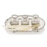 A MODERN SILVER REPLICA OF JONAS HANWAY’S STANDISH OF CIRCA 1779